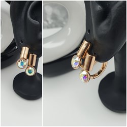 Серьги Swarovski оп-11163 /1,5см/7мм хамелеон 11163 - фото 11608