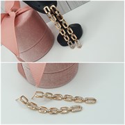 Серьги пуссеты Оп-3054  /6см 3054