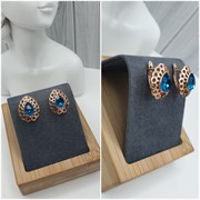 Серьги Swarovski оп-10968 синий 10968