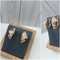 Серьги оп-9055 розовый 9055