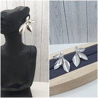 Серьги сталь ос-12342 /серебро пуссеты 12342
