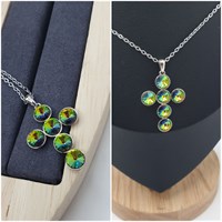 Кулон Swarovski оп-12391  зелёный 12391