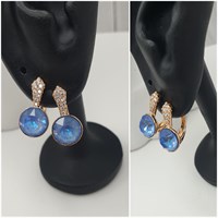 Серьги Swarovski оп-12454 синий 12454
