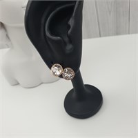 Серьги Swarovski оп-12460 /8мм пуссеты 12460