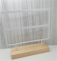Подставка по серьги скл2-008 /22×21 белая/двухьярусная 008