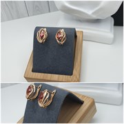 Серьги оп-9053 красный 9053