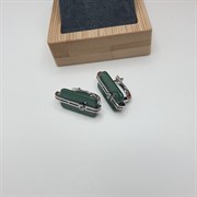 Серьги керамика оп-10157  зел/с скидка 10157