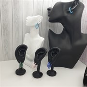 Серьги Конго керамика 2см оп-,10118,1119,1120 ,10122,10121 ,1023 скидка 10118