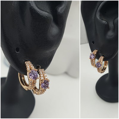 Серьги оп-13009 фиолетовый 13009