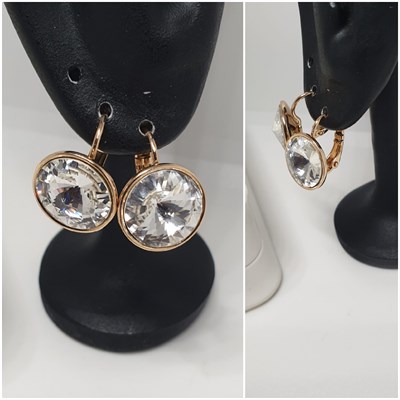 Серьги Swarovski оп-13050 /12мм прозрачный 13050