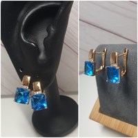 Серьги оп-12823 голубой 12823