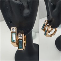 Серьги оп-13019 голубой 13019