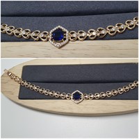 Браслет оп-13081 синий/ 18+2,5см 13081