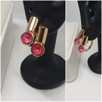 Серьги Swarovski оп-13054  малиновый 13054